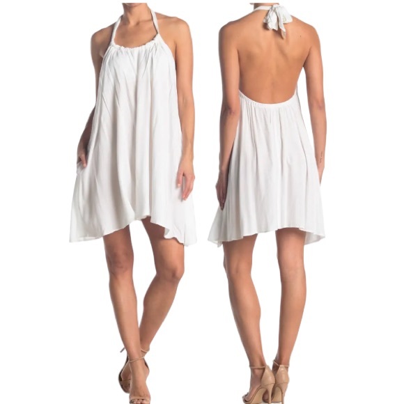 Elan halter side pockets dress. - Picture 1 of 6